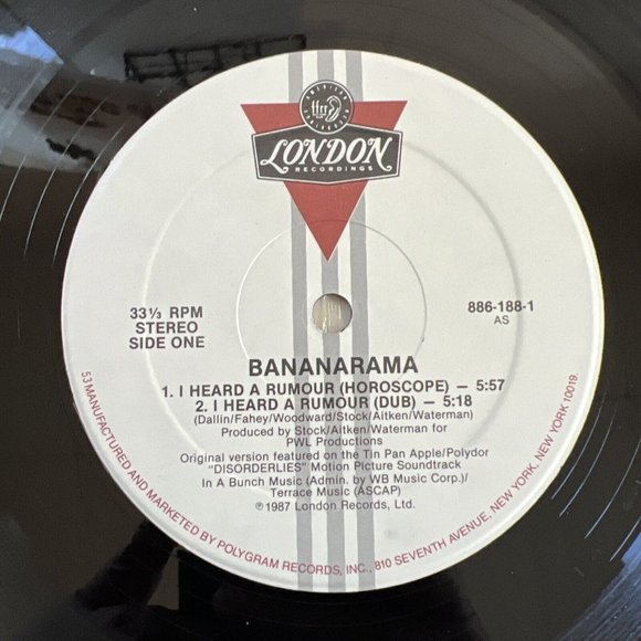 BANANARAMA I Heard A Rumour 12" Vinyl Single 1987 London Recordings 886 188-1 - Picture 4 of 6